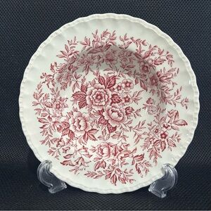 Vintage Grindley England Printemps Pink Floral Soup Salad Bowls 8” Set Of 4